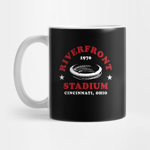 Riverfront Stadium 1970 Cincinnati Reds Ohio by fatdesigner